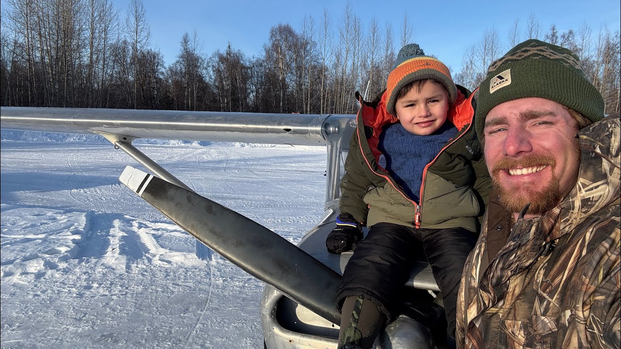 Edge of your seat flying in the winter of Alaska 