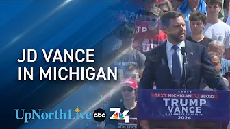 JD Vance criticizes Gotion at Big Rapids campaign rally thumbnail
