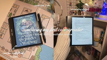 📚unboxing my first color ereader 🖋setup, annotation & more | bigme b751c an aesthetic review