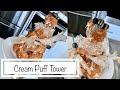 How to Make a Bee Themed Cream Puff Tower | Croquembouche | THE BEST Cream Puffs I&#39;ve Ever Eaten!