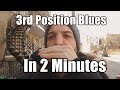 3rd position blues scale  2 minute harmonica  tabs and exercises