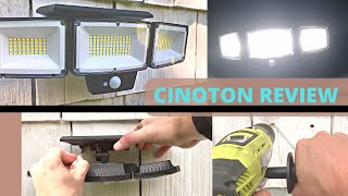 Reviewing CINOTON&#39;s Solar LED (w/ Motion Sensor): A Solid, Inexpensive Outdoor Floodlight