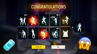 ONLY 10 CARDS 😱 ADAM GOT 🎁 AMAZING EMOTES ❤️ FREE FIRE