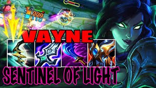 WILD RIFT VAYNE ADC GAMEPLAY | SENTINEL OF LIGHT - VAYNE BUILD RUNES