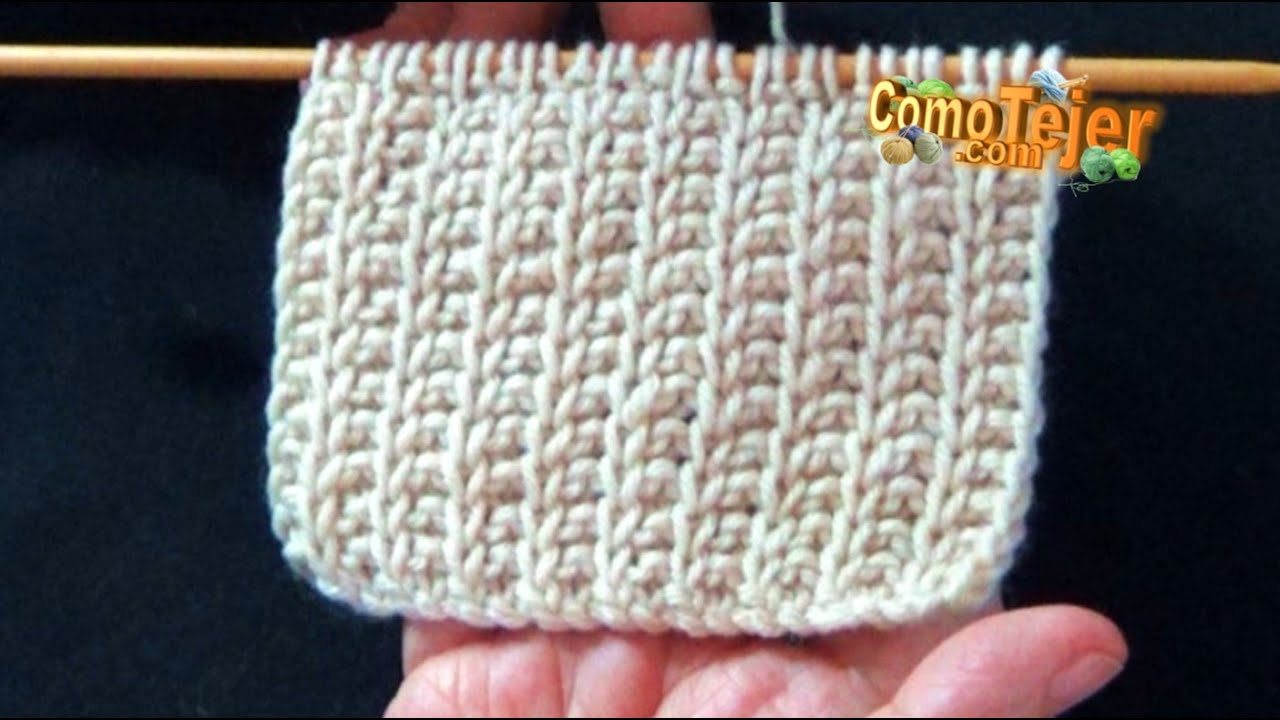 Cómo Tejer SÓLO Punto Derecho. Reversible. Bordes Perfectos 2 agujas, palitos, knitting (1041)