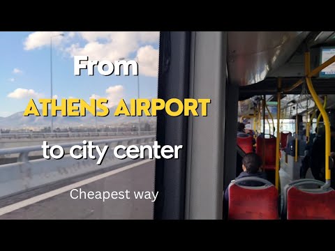 Vidéo: Prendre un bus de l'aéroport à Athènes en Grèce