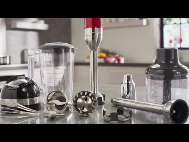 KitchenAid Pro Line 5 Speed Hand Blender, Candy Apple Red