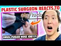 Plastic Surgeon Reacts to NIP/TUCK! Collapsed Nose Due to Drugs?!?!
