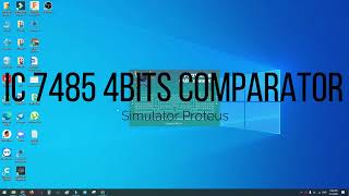 Simulation on IC 7485 4bits Digital Comparator