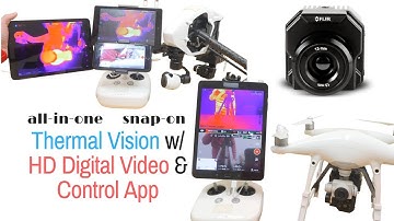 HD THERMAL VISION for drones with Digital Video & Control App for Inspection, SAR...