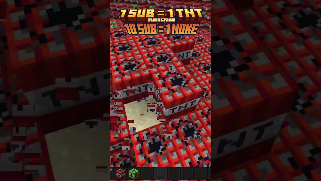 Day 50 1 SUB = 1 TNT / 10 SUB = 1 NUKE 