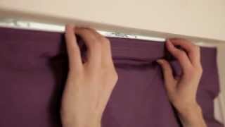 How to install a swing bracket roman blind