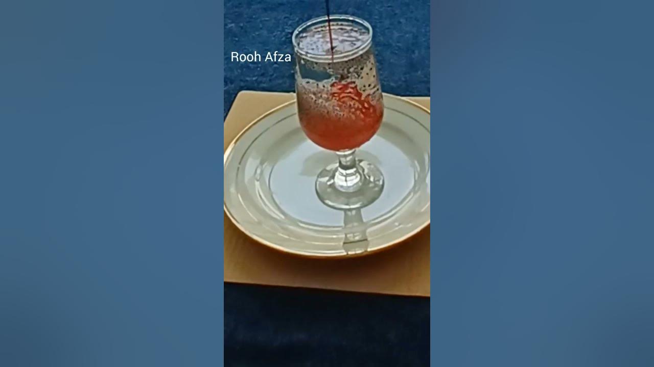 Rooh Afza & Basil seeds drink cool drink YouTube