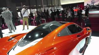 Lead exterior design paul howse talks us through some of the features
mclaren p1 at 2012 paris motor show