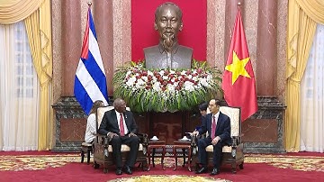 Chủ tịch nước Trần Đại Quang tiếp Phó Chủ tịch thứ nhất Cuba