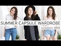 SUMMER CAPSULE WARDROBE 2018 | try-on & talk-through