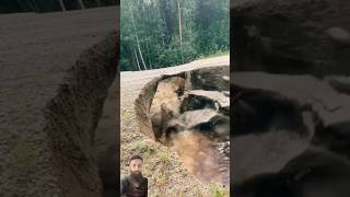 Raging Water | Devastation on the Road #shortsfeed #flooding #trending