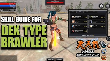 RAN Mobile: The Master Class - SKILL GUIDE FOR DEX BR (SKILLS TO GET & NOT)