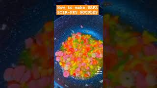 How to make SAPA STIR-FRY NOODLES shorts asmr   cookingvideo noodles asmr  shortsfeed2023