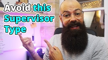 The 7 types of PhD supervisor | Avoid one type at all costs!