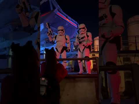 Girl being interrogated by Stormtroopers..