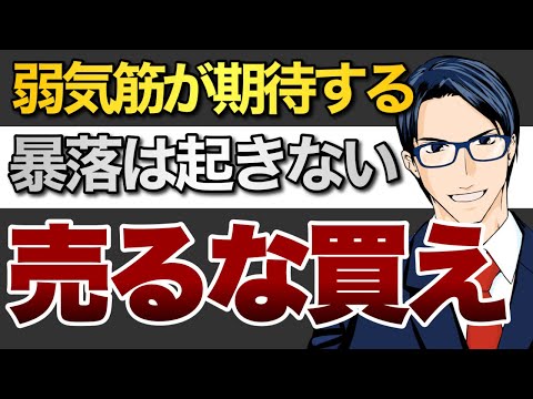 弱気筋が期待する暴落は起きない！売るな買え！