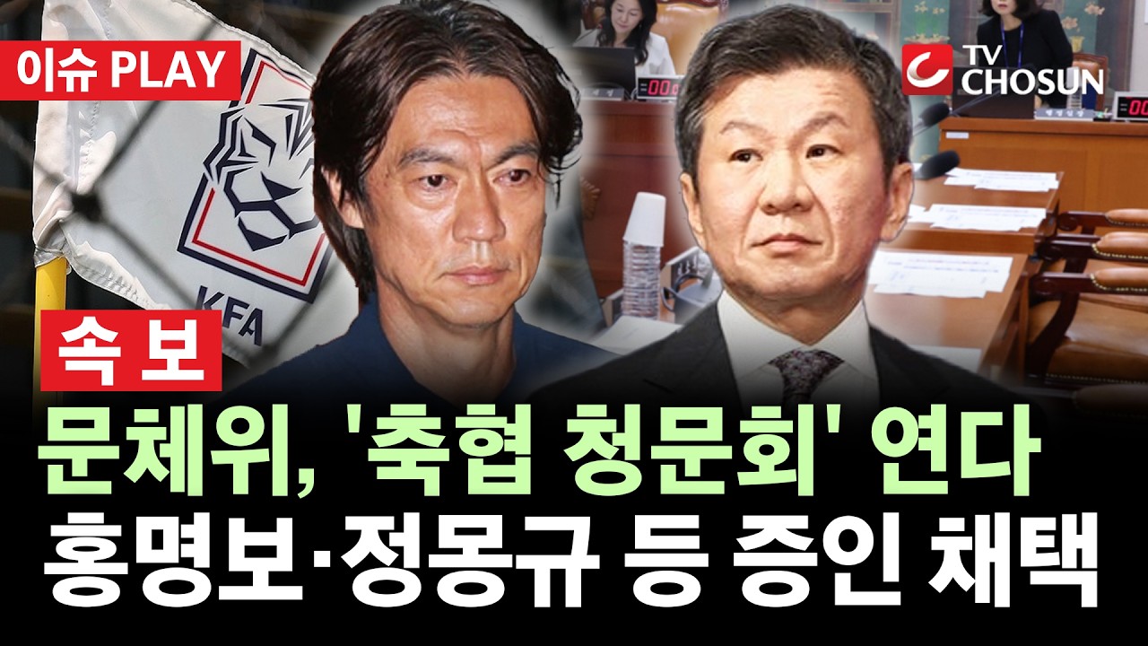 [🔴 속보] 문체위, 22일 '축협 청문회' 의결···박지성 참고인 채택 [이슈PLAY]