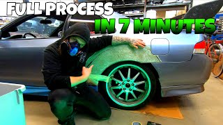 Widebody FIberglass Fender Build under 10 Minutes (full Process in timelapse)