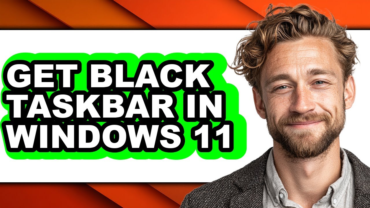 How to Get Black Taskbar in Windows 11 - Step by Step - YouTube
