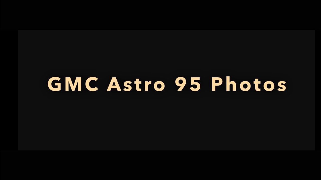 GMC Astro 95 Truck Photos - YouTube
