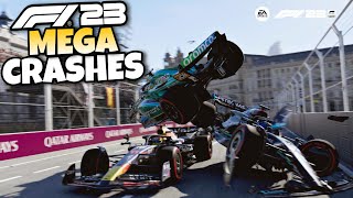 F1 23 MEGA CRASHES #1