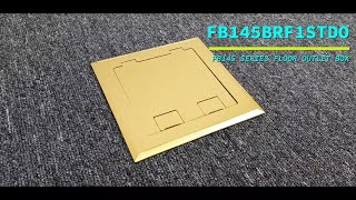 Floor Outlet Box 1 Standard GPO Brass Flush 145 Series video