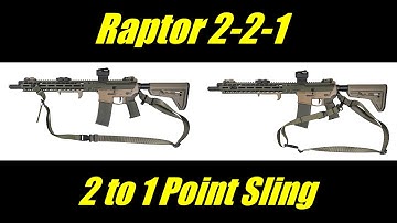 Raptor 2-2-1: 2 to 1 Point Convertible Tactical Sling