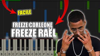 Freeze Corleone - Freeze Raël | Vidéo Piano Tutoriel Facile Instrumental RAP (Piano Facile France)