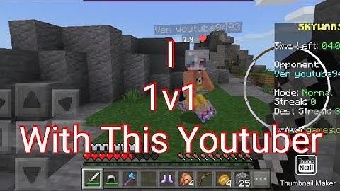 1v1 With a Youtuber on Skywars NetherGames