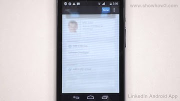 LinkedIn Android  App - How To Edit Your Profile