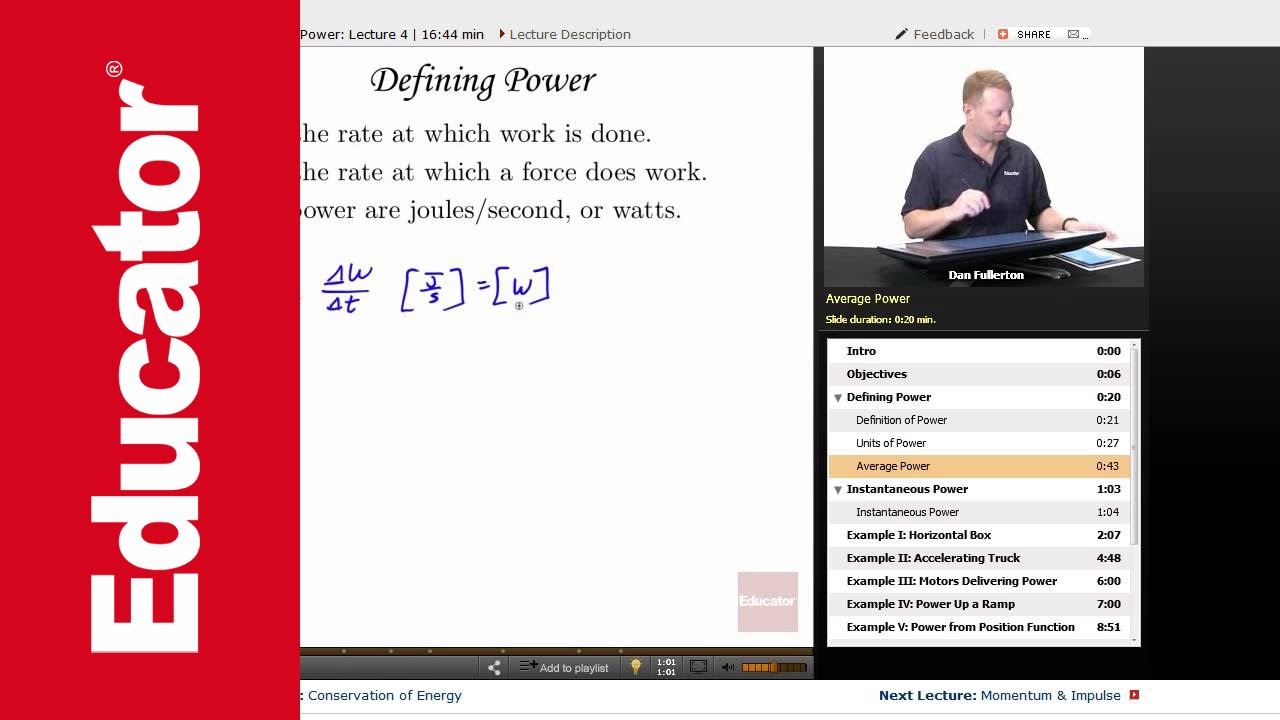 Power | AP Physics C: Mechanics 
