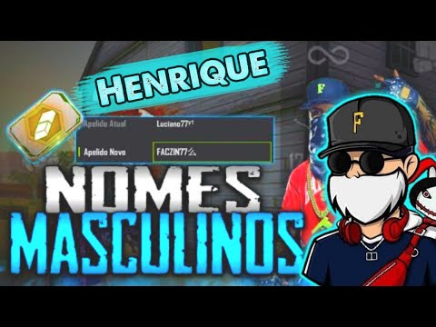 TOP 15 MELHORES NOMES MASCULINOS NO FREE FIRE SÓ NICK TOP!!! :PT5 