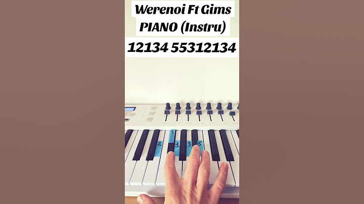Werenoi FT GIMS - Piano | Piano Tutorial #piano #pianotutorial #gims #werenoi #shorts