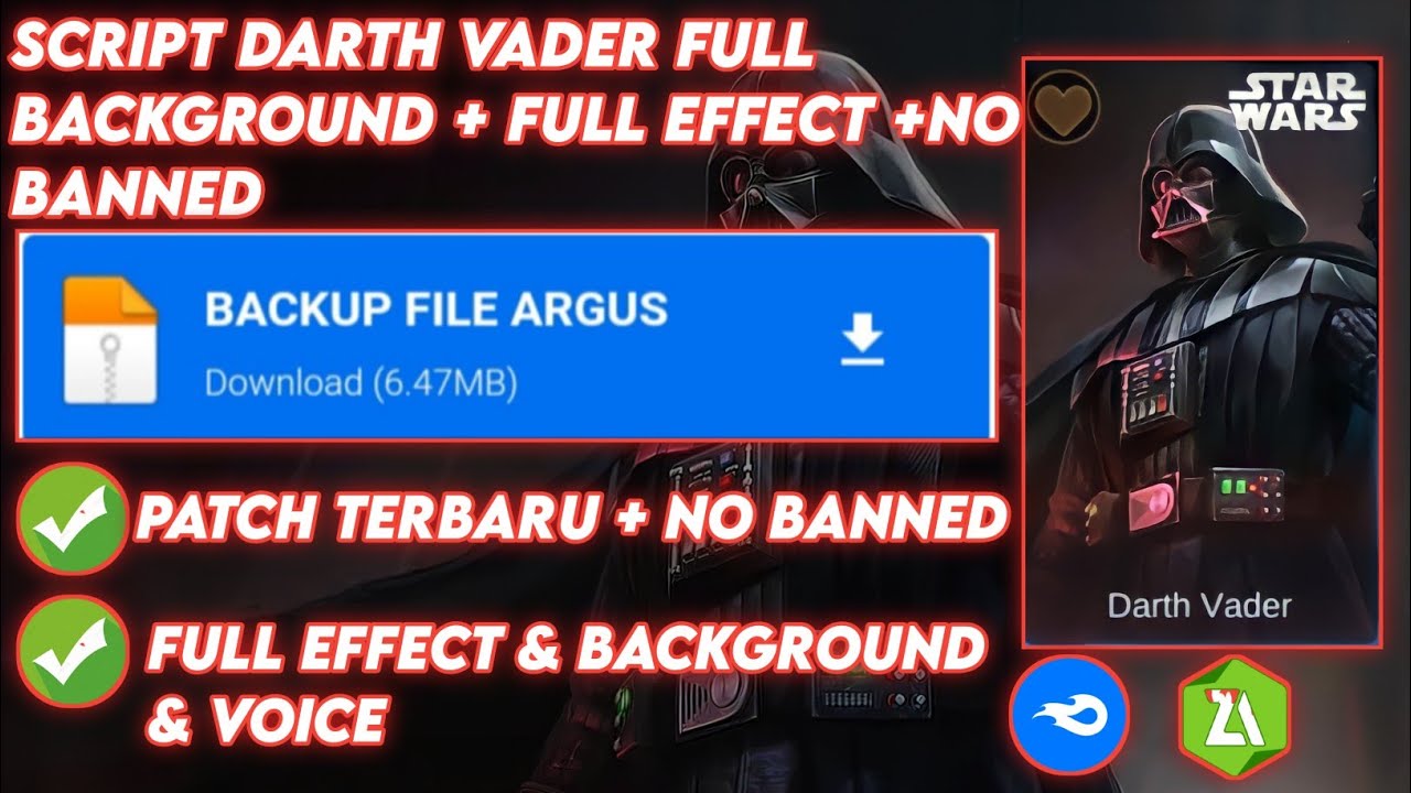 Script Skin Argus StarWars | Mediafire Full Effect+Full sound Patch Natan Terbaru
