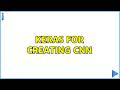 Keras for creating CNN