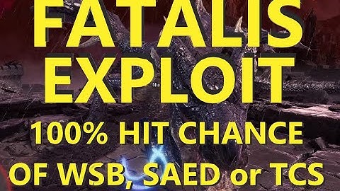 How to Deaggro Fatalis for sure hit heavy attacks or making it land