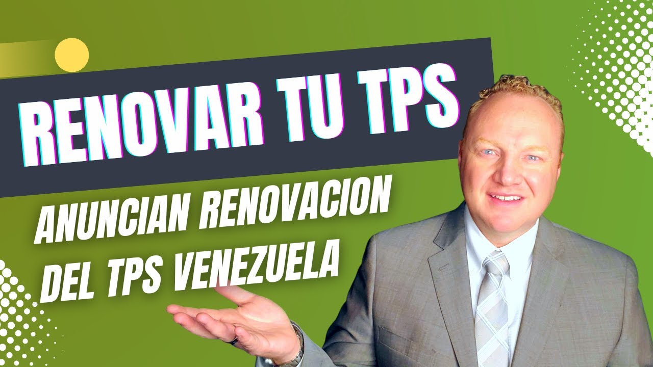 Anuncian Renovacion de TPS Venezuela YouTube