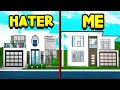 THIS HATER CHALLENGED ME TO A BLOXBURG BUILD OFF!! (Roblox)
