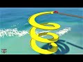 GTA 5 - Spiral Water Slide - Mini cooper Parkour