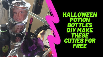 Halloween DIY/ Potion Bottles /So Fast/ Easy & Fun