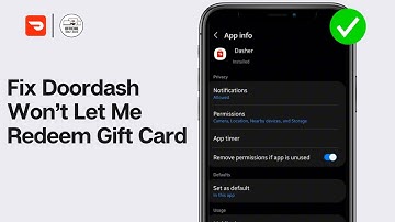 Doordash Won’t Let Me Redeem Gift Card: How to Fix Doordash Won’t Let Me Redeem Gift Card