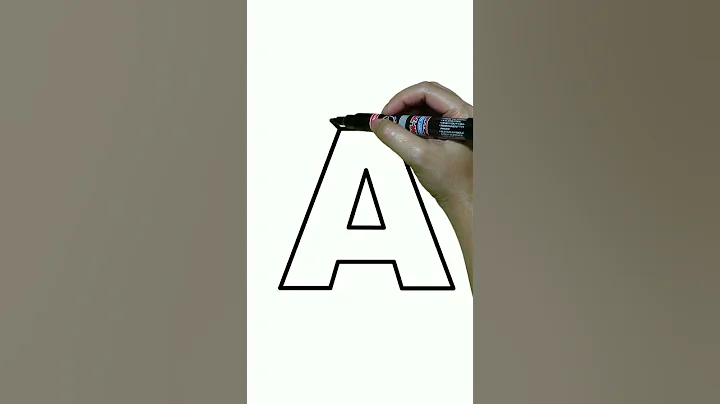 HOW TO DRAW 3D Letter A