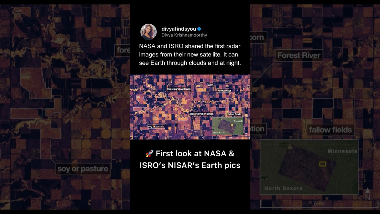 🚀 First look at NASA and ISRO’s NISAR’s Earth pics