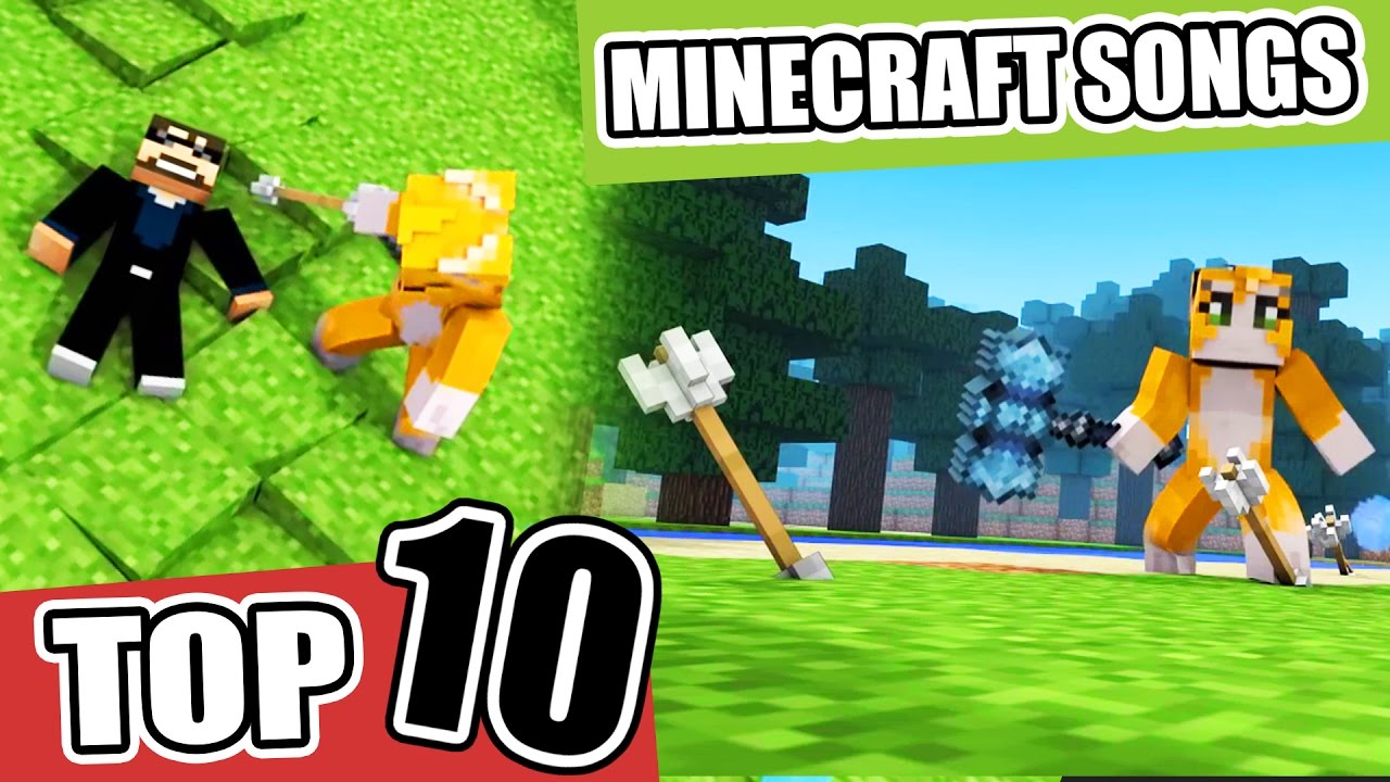 Top 10 Minecraft Songs Animations Parodies Minecraft Song 